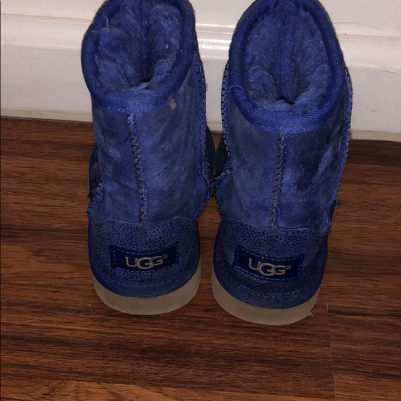 Blue Toddler Ugg Boots - Picture 2 of 3
